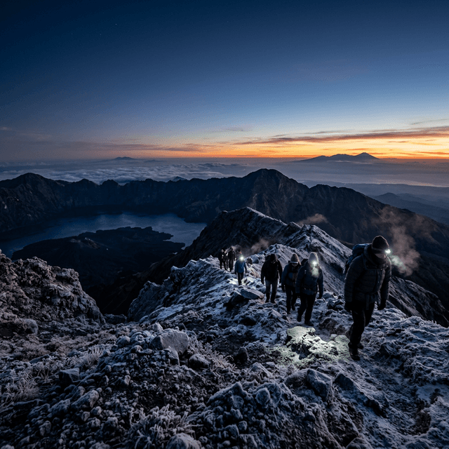 Matahari Terbenam Rinjani