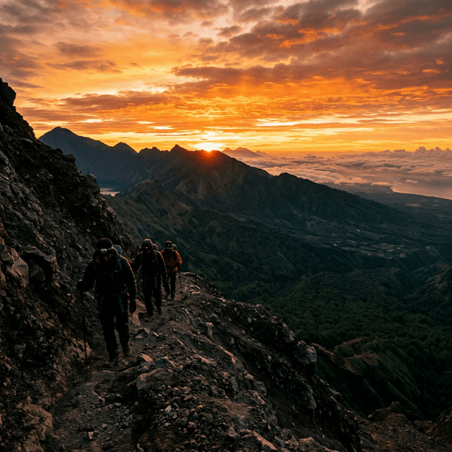 Mount Rinjani crater lake hero