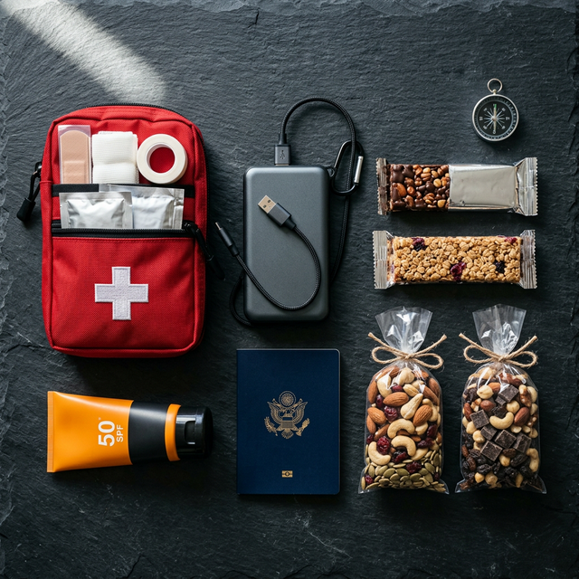 Personal Gear Flat Lay